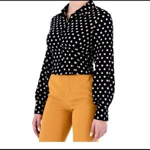 Polka dot out going top